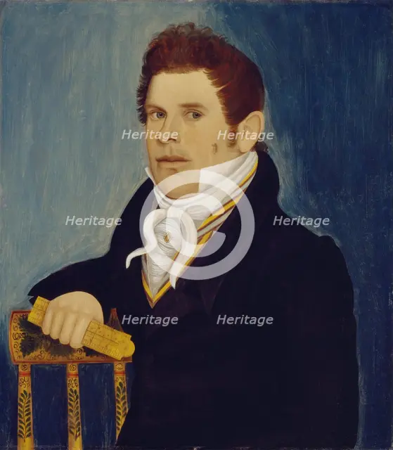 Man with Folding Rule, c1820. Creator: Wilkinson Limner.