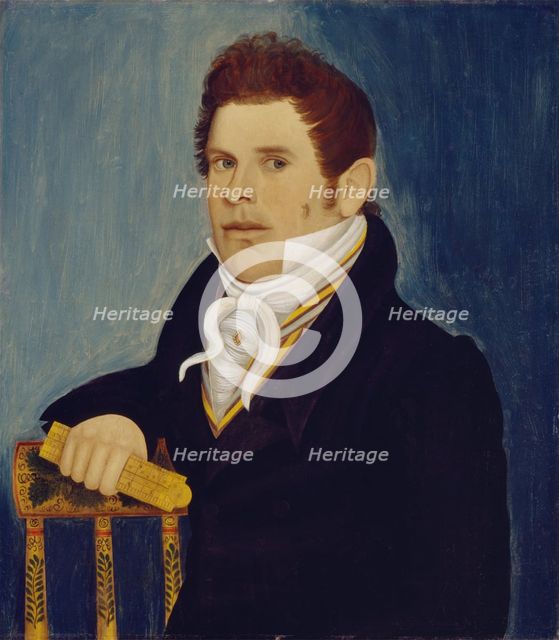 Man with Folding Rule, c1820. Creator: Wilkinson Limner.