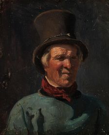 Man with Hat, c1834-1876. Creator: Adolph Tidemand
