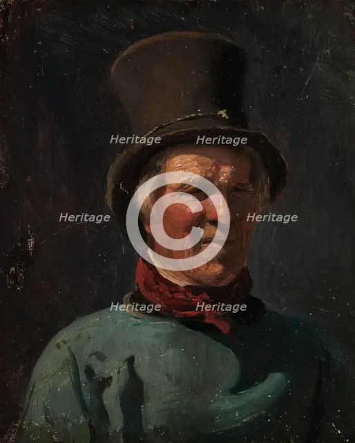 Man with Hat, c1834-1876. Creator: Adolph Tidemand.