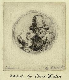 Man with Little Girl (Medallion), n.d. Creator: Christina Chalon