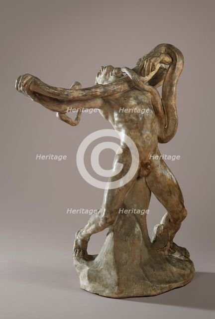 Man With Serpent, 1885. Creator: Auguste Rodin.