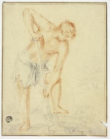 Man with Spade, n.d. Creator: Unknown