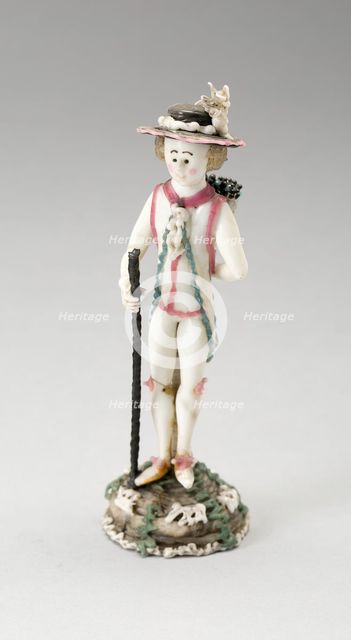 Man with Staff, France, 1750/99. Creator: Verres de Nevers.