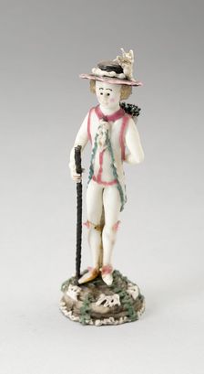 Man with Staff, France, 1750/99. Creator: Verres de Nevers