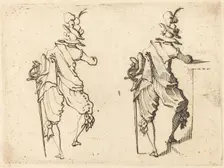 Man with Sword, c. 1617. Creator: Jacques Callot