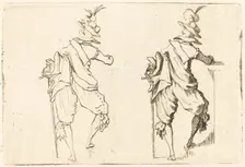 Man with Sword, c. 1622. Creator: Jacques Callot
