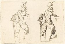 Man with Sword, c. 1622. Creator: Jacques Callot
