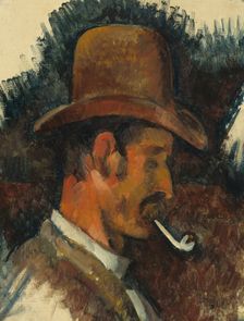 Man with Pipe, 1892/1896. Creator: Paul Cezanne