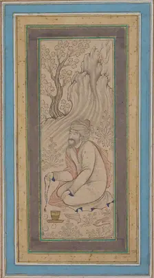 Man with Prayer Beads, mid-17th century. Creator: Muhammad Ali
