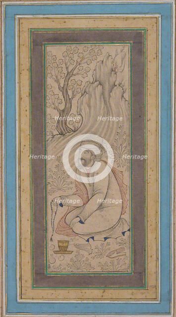 Man with Prayer Beads, mid-17th century. Creator: Muhammad Ali.