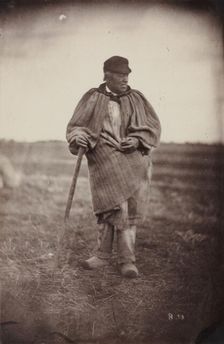 Man with Walking Stick, late 1870's. Creator: Auguste Giraudon's Artist (French)