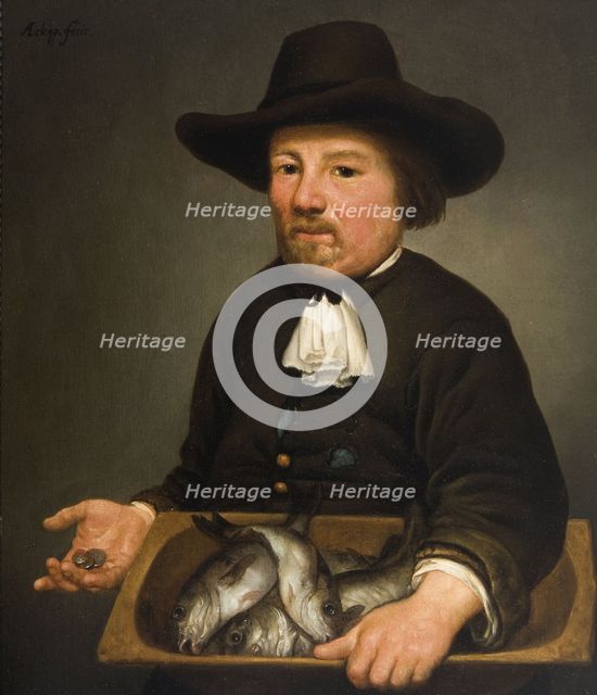 Man with the Bucket of Fish. Artist: Cuyp, Aelbert (1620-1691)