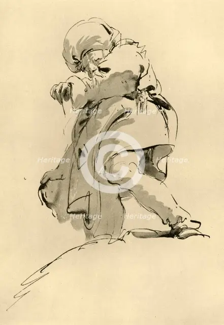 'Man with Turban', mid 18th century, (1928). Artist: Giovanni Battista Tiepolo.