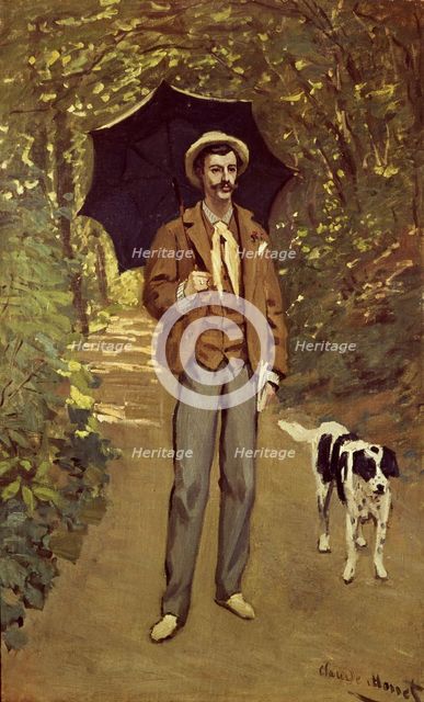  'Man with umbrella', 1867.
