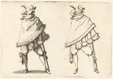 Man Wrapped in His Mantle, c. 1622. Creator: Jacques Callot