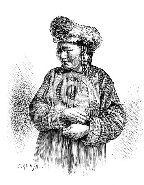 Manchu woman, c1890. Artist: Unknown