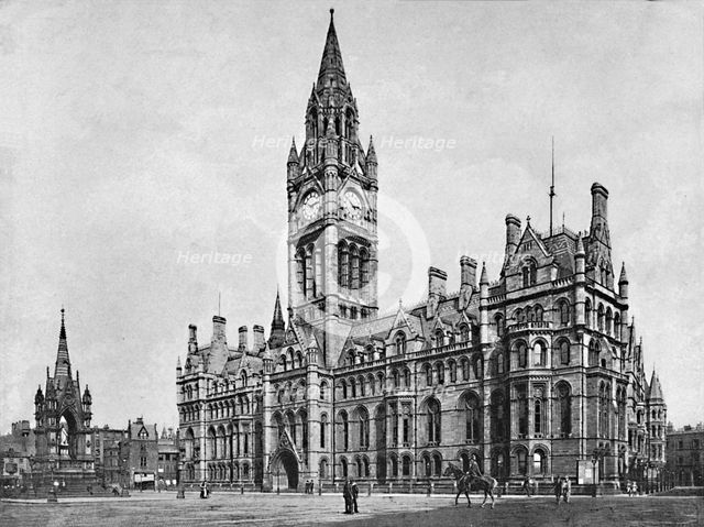 'Manchester Town Hall', c1896. Artist: H Garside.