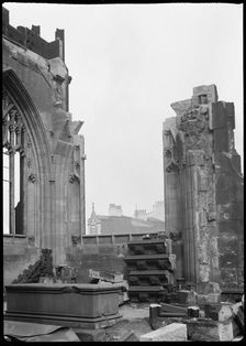 Manchester Cathedral, Manchester, 1942. Creator: George Bernard Wood
