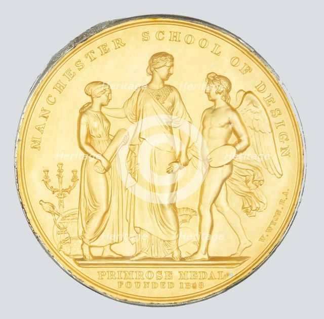 Manchester School of Design, Primrose Medal, 19th century. Creator: William Wyon.