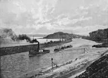 Manchester Ship Canal, Above Eastham c1896. Artist: H Garside