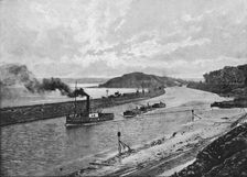 Manchester Ship Canal, Above Eastham c1896. Artist: H Garside