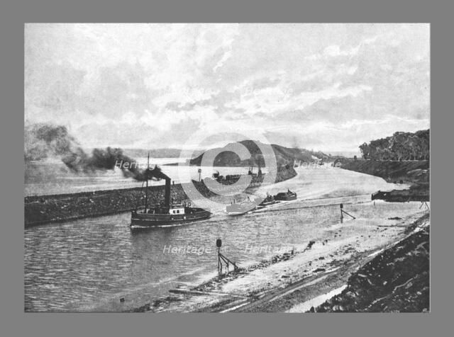 Manchester Ship Canal, Above Easton,c1900. Artist: H Garside.