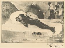 Manao Tupapau (She is Haunted by a Spirit), 1894. Creator: Paul Gauguin