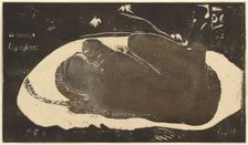 Manao Tupapau (She is Haunted by a Spirit), 1893-1894. Creator: Paul Gauguin