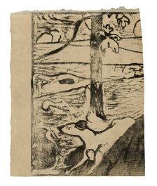 Manao tupapau (She Thinks of the Ghost or The Ghost Thinks of Her), 1894/95. Creator: Paul Gauguin