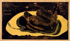 Manao Tupapau (Spirit of the Dead Watching) 1893-1894. Artist: Paul Gauguin