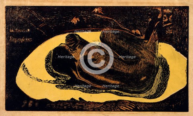 'Manao Tupapau (Spirit of the Dead Watching)', 1893-1894.  Artist: Paul Gauguin