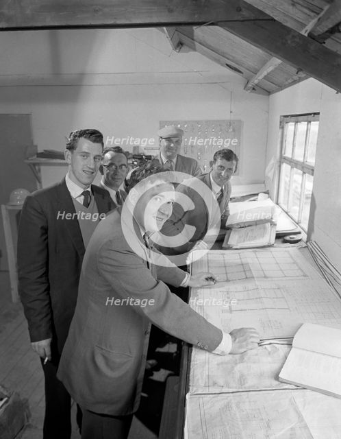 Management and staff of George Wimpey & Co, Gainsborough, Lincolnshire, 1960. Creator: Michael Walters.