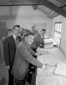 Management and staff of George Wimpey & Co, Gainsborough, Lincolnshire, 1960. Creator: Michael Walters