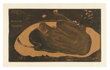 Manau tupapau (She Thinks of the Ghost or The Ghost Thinks of Her), from the Noa Noa Suite, 1893/94. Creator: Paul Gauguin