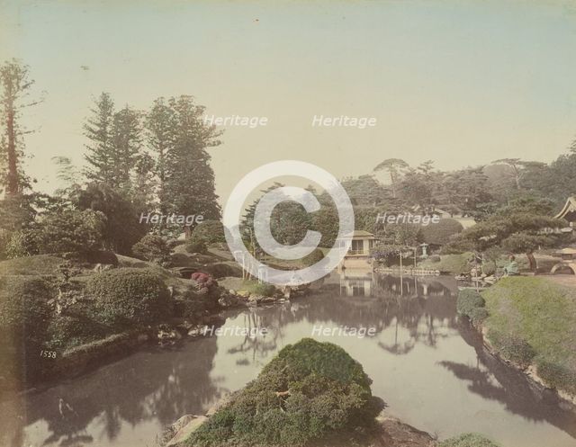 Manganji Garden, Nikko, 1870s-1890s. Creator: Kusakabe Kimbei.