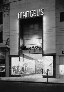 Mangel's, business at 130 E. Flagler St., Miami, Florida, 1942. Creator: Gottscho-Schleisner, Inc