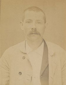 Mangin. Edmond, émile. 33 ans, né le 19/3/61 à Senon (Meuse). Cimentier. Anarchiste. 8/7/94. , 1894. Creator: Alphonse Bertillon