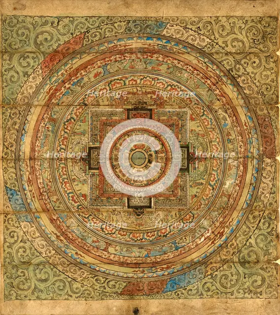 Mandala, 17th-18th century. Creator: Unknown.