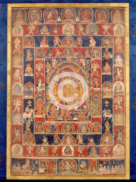 Mandala of Vasudhara, early 15th century. Creator: Unknown.