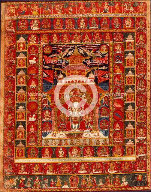 Mandala of Vishnu, 1681. Creator: Anon.