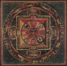 Mandala of Chakrasamvara, c1400. Creator: Unknown
