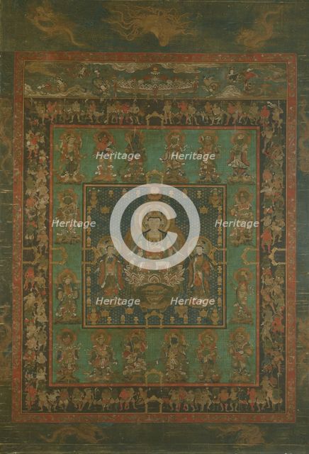 Mandala of Hannya Bosatsu, 14th century. Creator: Unknown.