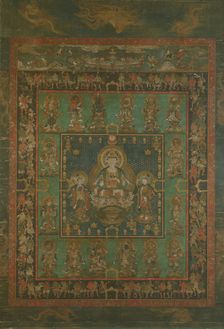 Mandala of Hannya Bosatsu, 14th century. Creator: Unknown
