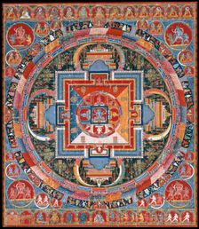 Mandala of Jnanadakini, late 14th century. Creator: Unknown