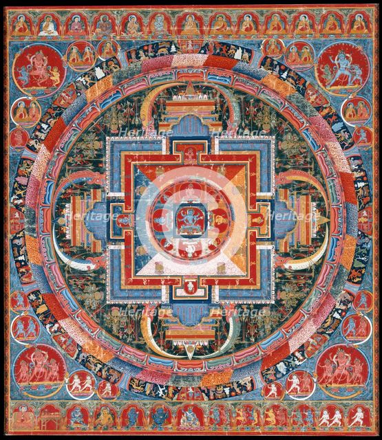 Mandala of Jnanadakini, late 14th century. Creator: Unknown.