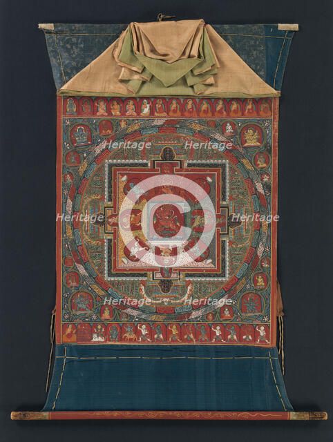 Mandala of Raktayamari, late 14th century. Creator: Mikyo Dorje.