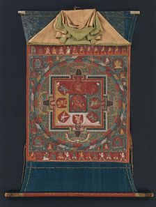 Mandala of Raktayamari, late 14th century. Creator: Mikyo Dorje