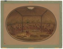 Mandan Ceremony - The Water Sinks Down, 1861/1869. Creator: George Catlin
