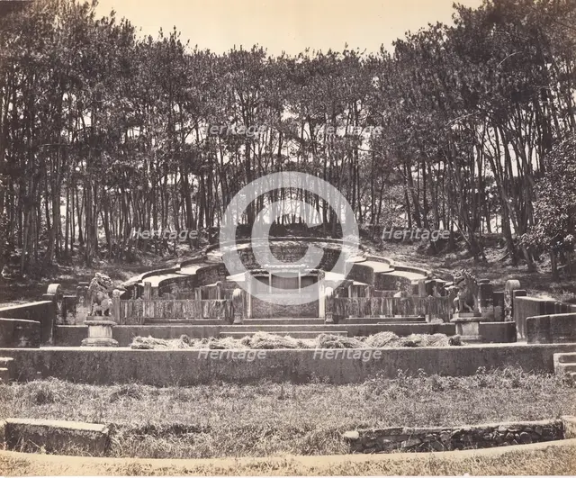 Mandarin Grave at Foochow, ca. 1869. Creator: Attributed to Tung Hing.